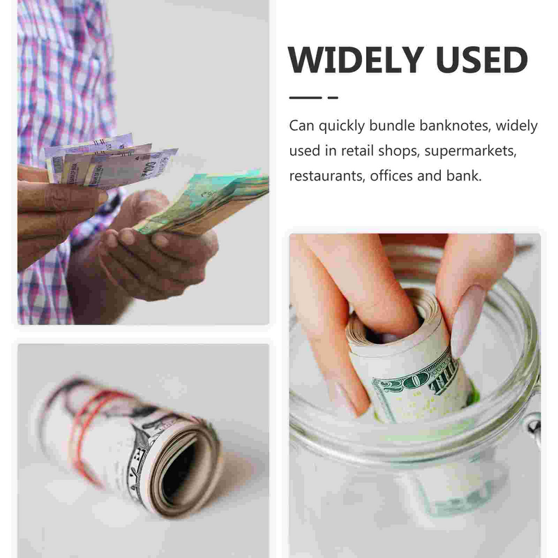 Money Sleeve for Bills Low-temperature Banknote Binding Tape Paper Bands Cash Office Strap