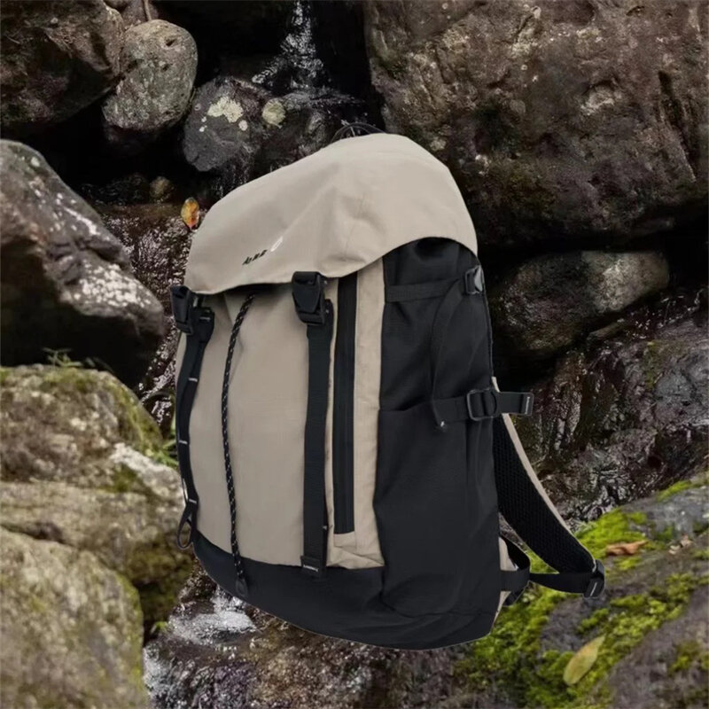 HGIRXV Light Luxury brand waterproof nylon lightweight outdoor leisure large capacity backpack minimalist unisex hiking bag