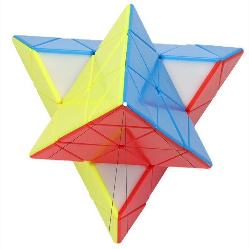 YiSheng-Cubo mágico piramidal 4x4 para niños, rompecabezas educativo, juguete de regalo