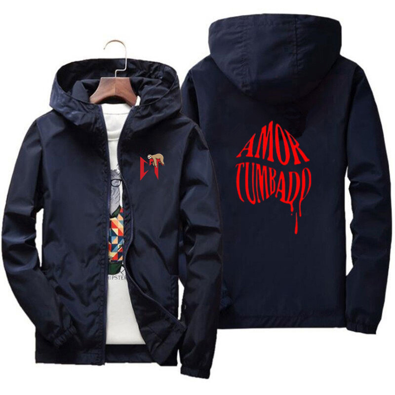 Natanael Cano Amor Tumbado Bomber Jacket Men Casual Slim Fit Baseball Mens Jackets New Spring Autumn Fashion High Quality Jacket