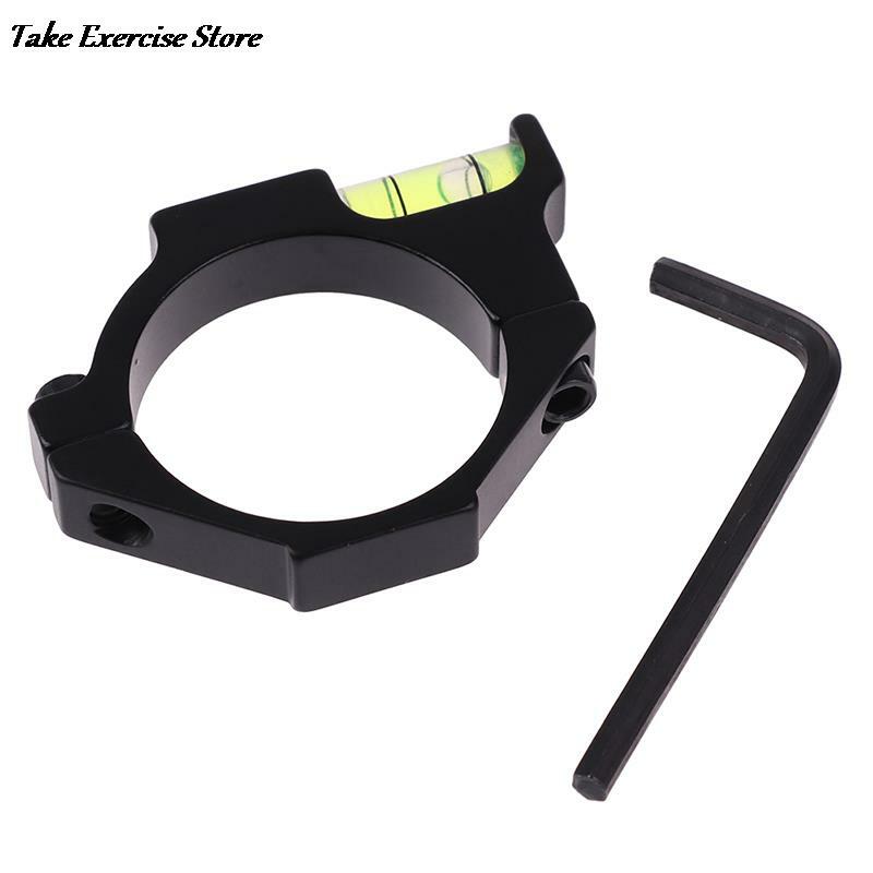 Bubble Level Fixture Balance Pipe Clamp Bracket Rifle Airgun Scope Ring Bubble Level for Airsoft Hunting Gun Rifle Scope