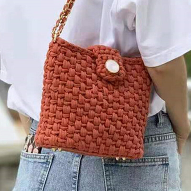 18x5cm tas buatan tangan bawah kulit PU dompet wanita tahan aus persegi panjang aksesoris bagian untuk tas tangan merajut tas bawah
