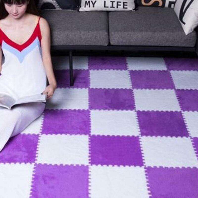 부드러운 크롤링 카펫 매트 러그, 따뜻한 EVA 폼, 어린이 아기 놀이 바닥 퍼즐 패드 러그, 30cm