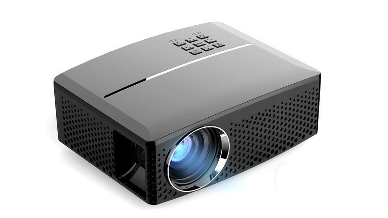 Gp80 mini casa projetor portátil explosivo hd 1080p micro projetor