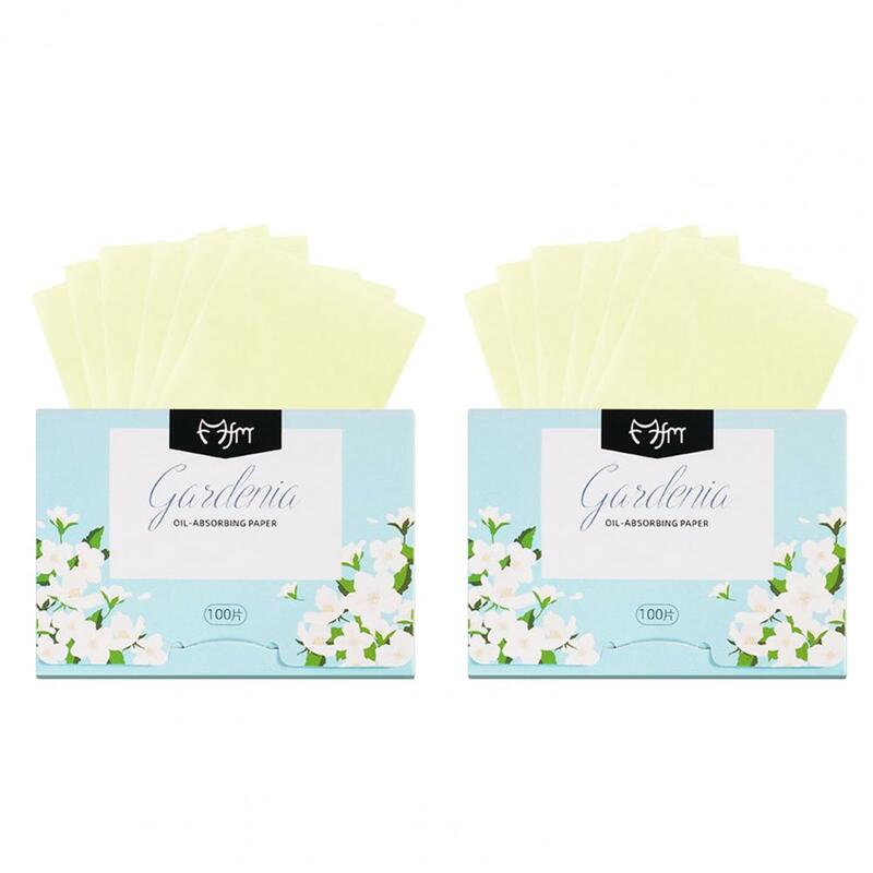 2 Boxes Oil-absorbing Paper Face Blotting Sheets Oily Skin Face Oil Wipes Extraction Type Plant Fragrance Oil-controlling Paper