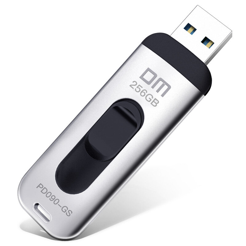 Dm pd090 usb flash drive, metal pendrive, memory stick, capacidade real 16GB, 32GB, 64GB, 128GB, 256GB