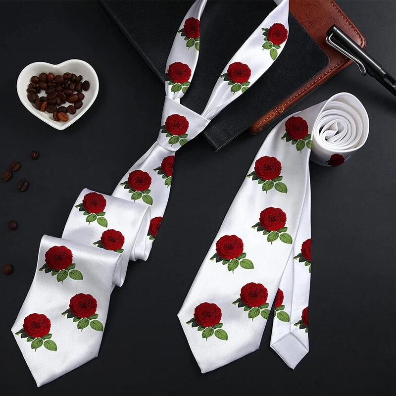 4 pz/lotto uomini vuoto sublimazione cravatta tinta unita bianco fai da te trasferimento di calore poliestere cravatta setosa per la festa nuziale formale Business