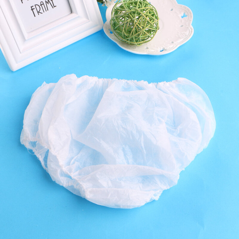 6Pcs Disposable Non Woven Paper Brief Panties Underwear Ladies Women Wholesale