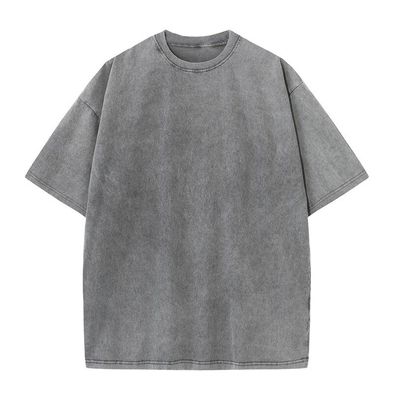 Ropa de calle de Hip Hop para hombre, camisetas de algodón 100%, camiseta lavada de gran tamaño, camiseta Unisex de marca Retro personalizada de verano