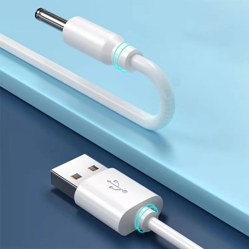 YYDS 범용 5V USB to DC3.5x1.35mm 전원 코드 충전 케이블 전원 어댑터 스피커 책상 램프 용 변환 와이어 라인