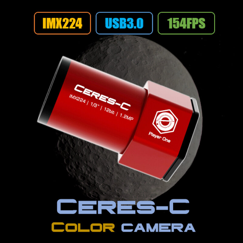 Player one ceres-c-usb3.0カラーガイディングカメラ,imx224,惑星天体写真レンズ,1.2mp