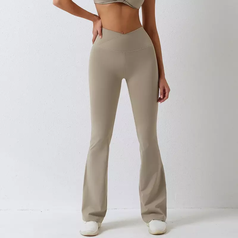 Плотно прилегающие танцевальные брюки с широкими штанинами, с завышенной талией и бедра, брюки для фитнеса и йоги.