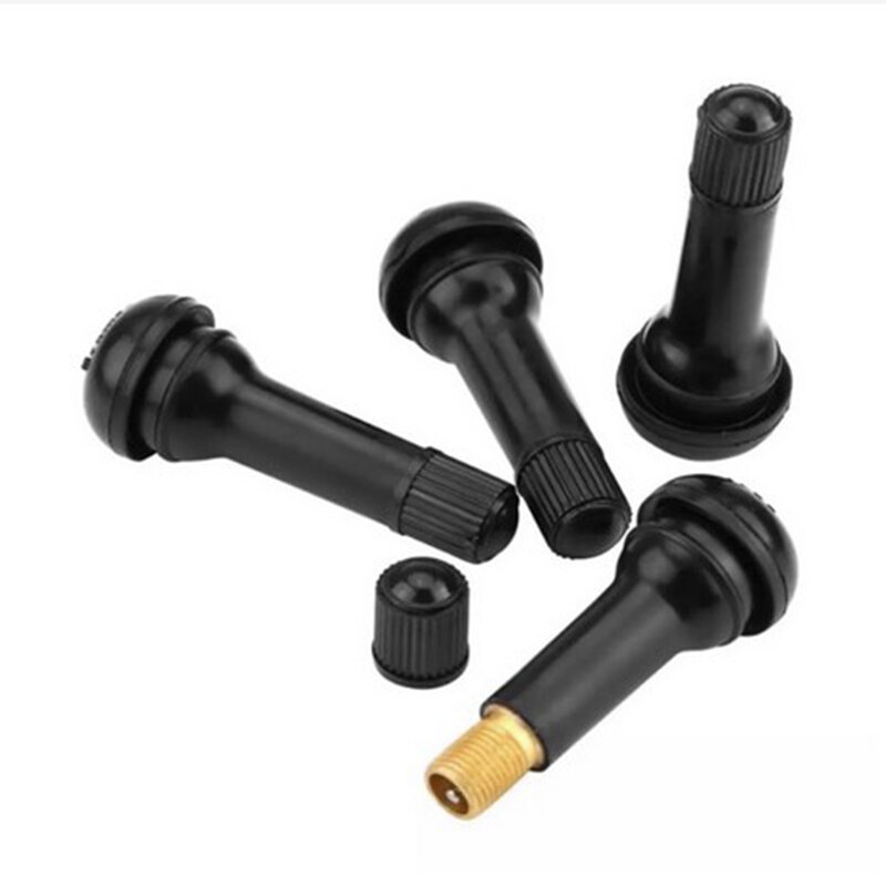4Pcs Universal TR414 Snap-in Rubber Car Vacuum Tire Tubeless Tyre Valve Stems For Auto Motorcycle ATV Wheel Accessories