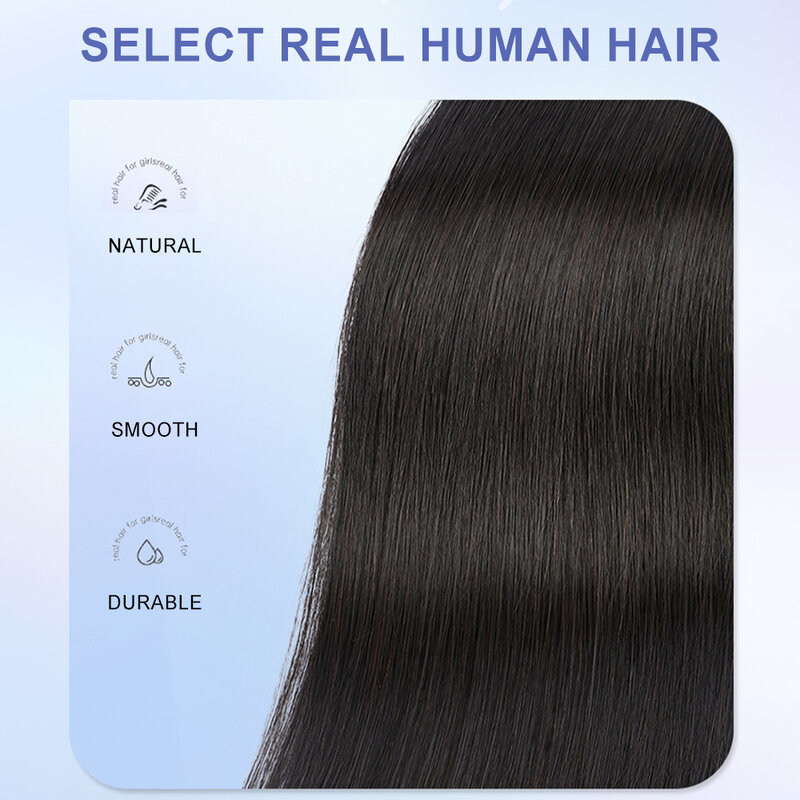 Parrucche umane Bob nere naturali capelli umani corti lisci Bob veri capelli umani per le donne uso quotidiano
