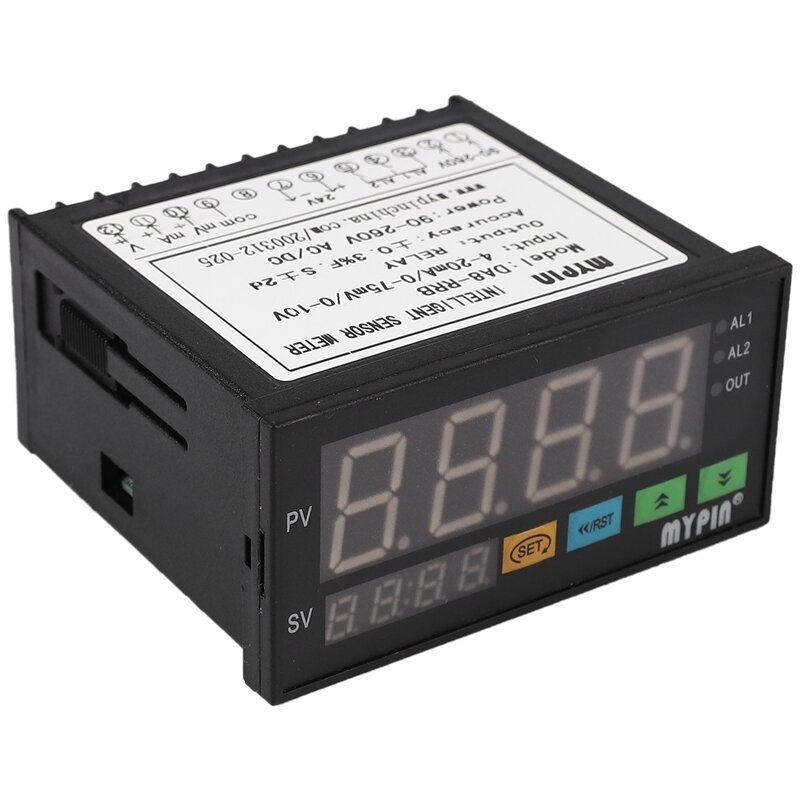 mypin Digital Sensor Meter Multi-Functional Intelligent Led Display 0-75Mv/4-20Ma/0-10V 2 Relay Alarm Output Da8-Rrb