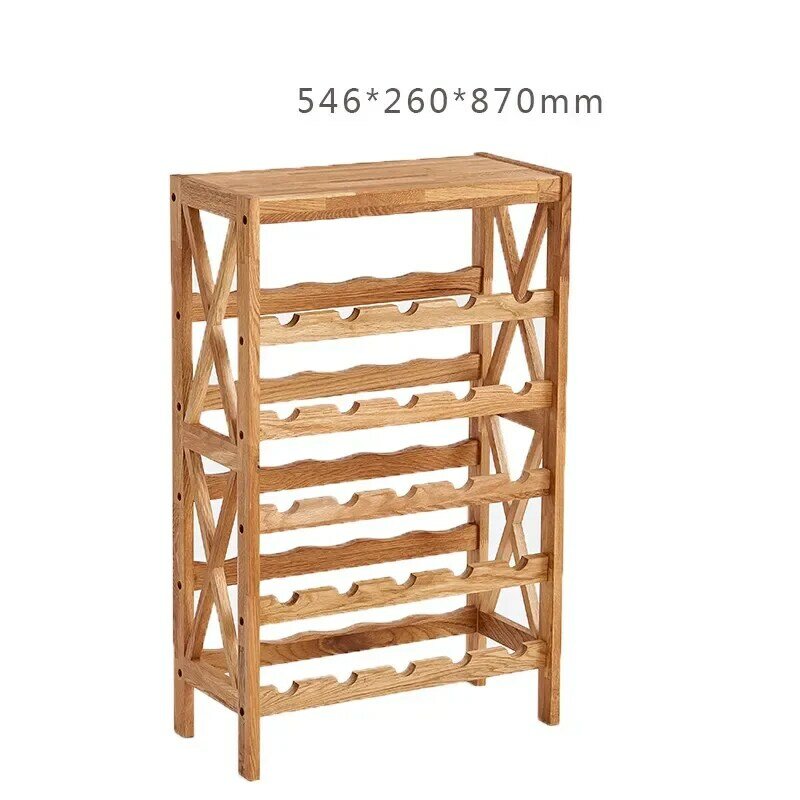 Modern Wooden Wine Rack Cabinet Display Shelf Bar Globe for Home Bar Furniture Oak Wood 25-40 Bottles Wine Rack Holders