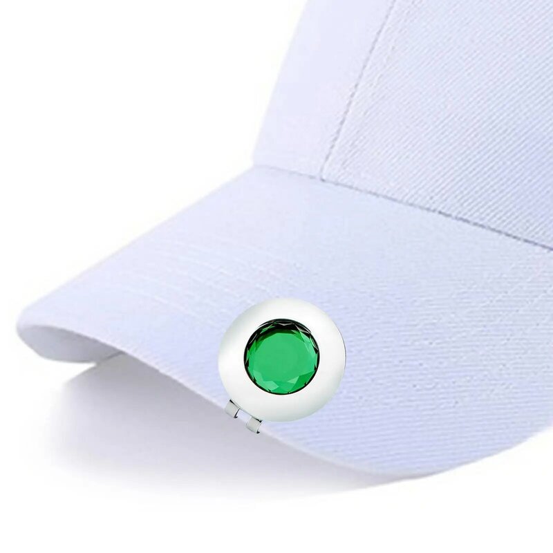 Pince à chapeau de marqueur de balle de golf pour golfeur adulte, clip de casquette compact Premium avec marqueur de balle magnétique, accessoires de parcours de golf, cadeau