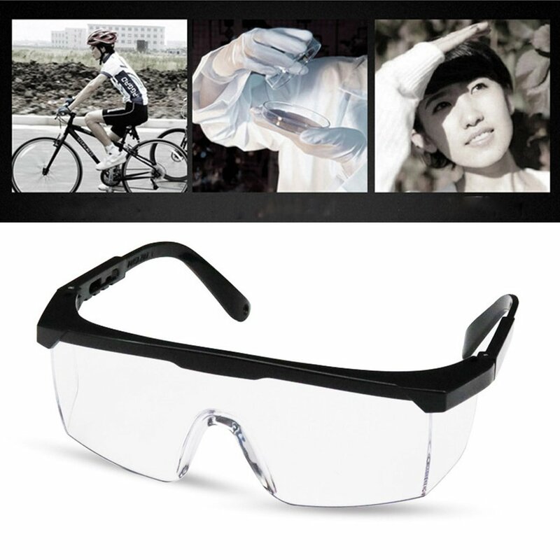 Unisex Black Frame Light-proof Eye Protective Goggles, Óculos de segurança para laser, Óculos PC, Óculos Laser Soldagem, Novo