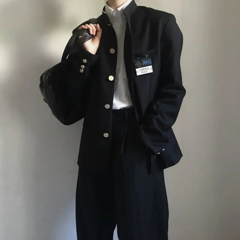 Japoński mundurek szkolny garnitur Zhongshan college Suzuki mundurek szkolny JK kurtka mundurowa klasy męskiej i damskiej