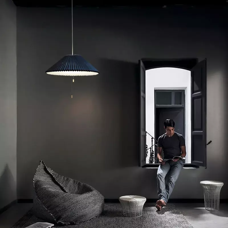 Nordische Kronleuchter Stoff Regenschirm LED Pendel leuchten moderne Schlafzimmer Wohnzimmer Esstisch Beleuchtung Home Interior Dekor Leuchte