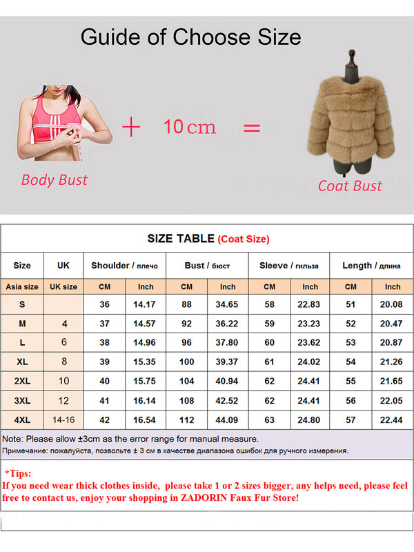 ZADORIN-Casaco de pele falsa de manga comprida para mulheres, casacos grossos quentes, jaqueta de pele falsa, roupas da moda, inverno