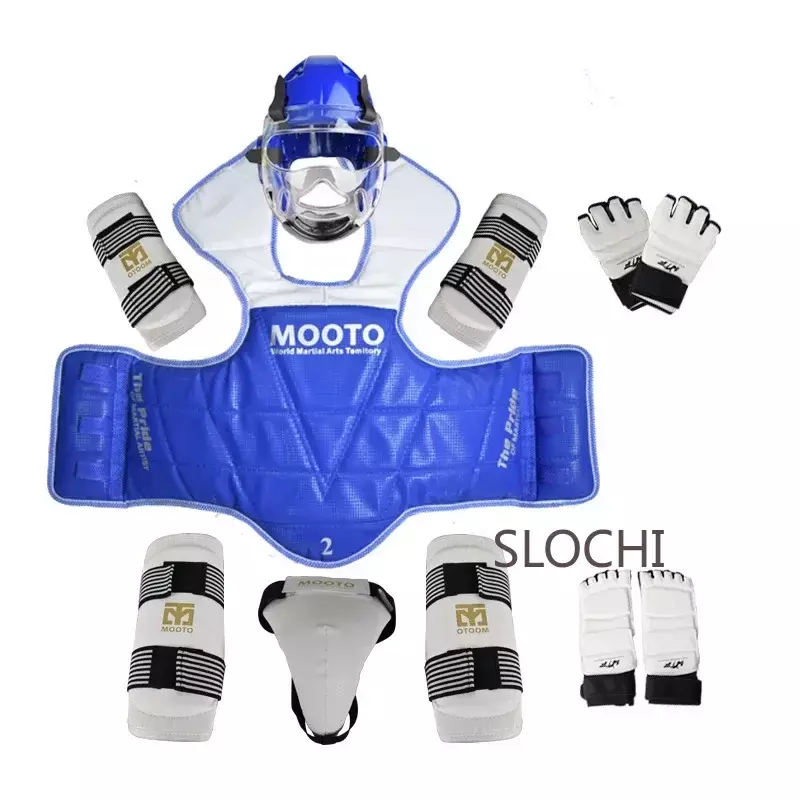 Children's Boxing Taekwondo Protective Gear Actual Combat Equipment Full Set Thicken Competition Martial Arts Combat Protective