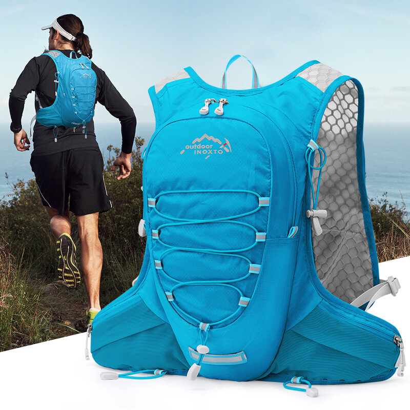 Inoxto-przenośny wodoodporny plecak rowerowy, 10 litrów, torba na wodę, nadaje się do uprawiania sportów na świeżym powietrzu, wspinaczki górskiej, turystyki pieszej, hydratio