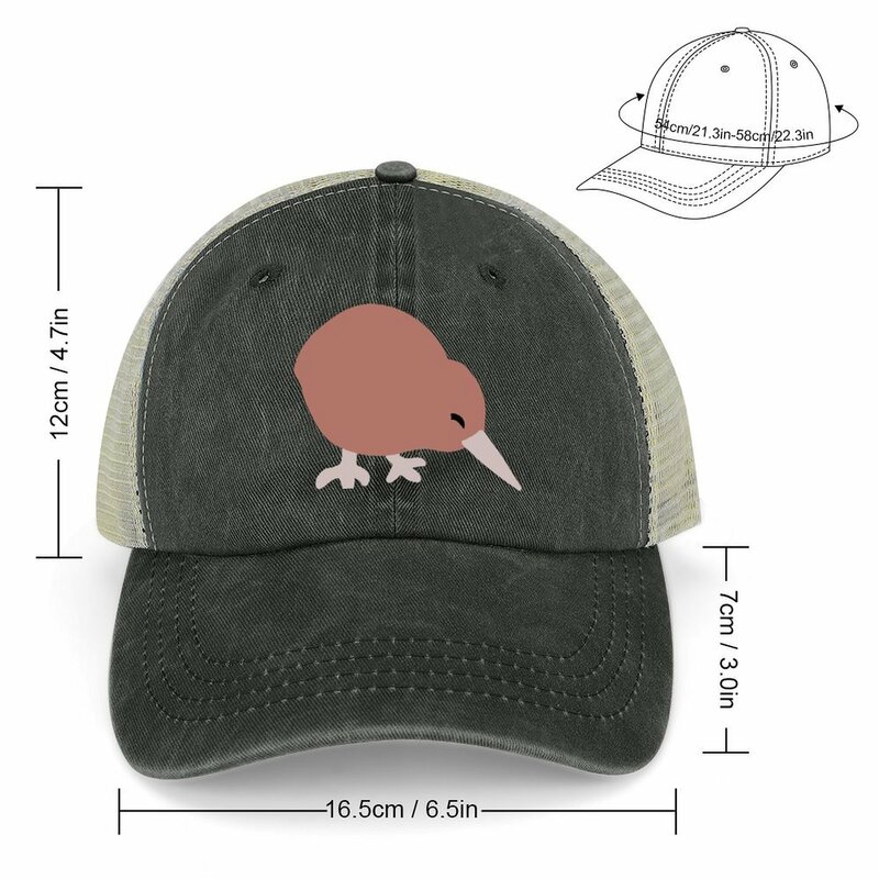Kiwi burung topi koboi topi pesta topi ukuran besar mendaki gunung untuk pria wanita