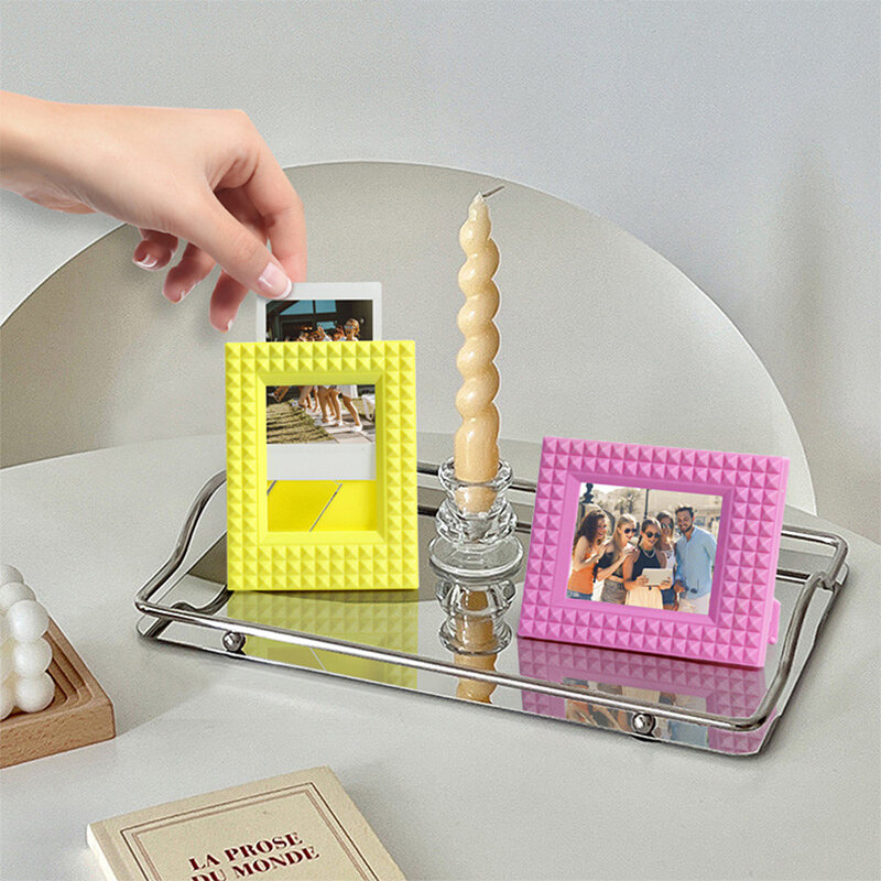 Mini Photo Frame 3 Inch Films Colorful Tabletop Display Use For Fuji Instant Camera Film Photo