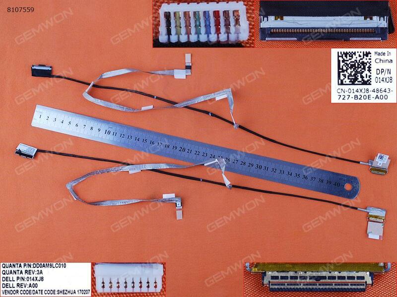 LCD-Kabel für Dell Inspiron 15.6 "30pin ohne Touch xj8