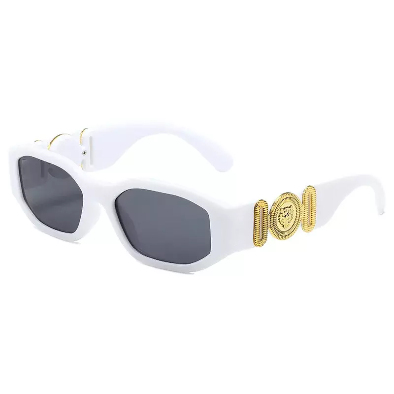 Nowe Retro nieregularne kwadratowe okulary przeciwsłoneczne dla kobiet mężczyzn projektant mody mała ramka okulary przeciwsłoneczne trendy produkty odcienie UV400