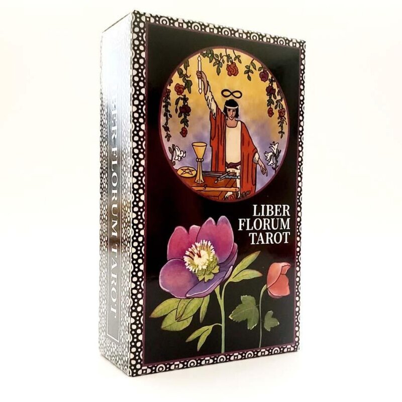 12x7 cm Liber Florum Tarot kartu permainan kertas Manual