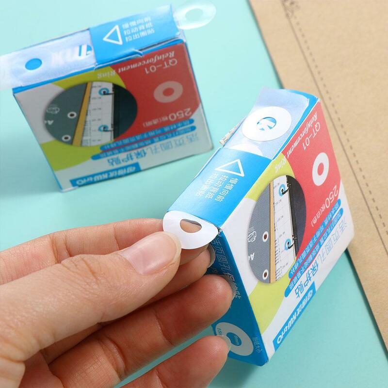 Samoprzylepny pierścień wzmacniający 15mm okrągłe naklejki studencki wiążący papierowa naklejka dziurkacz etykiety wzmacniające otwór ochronny