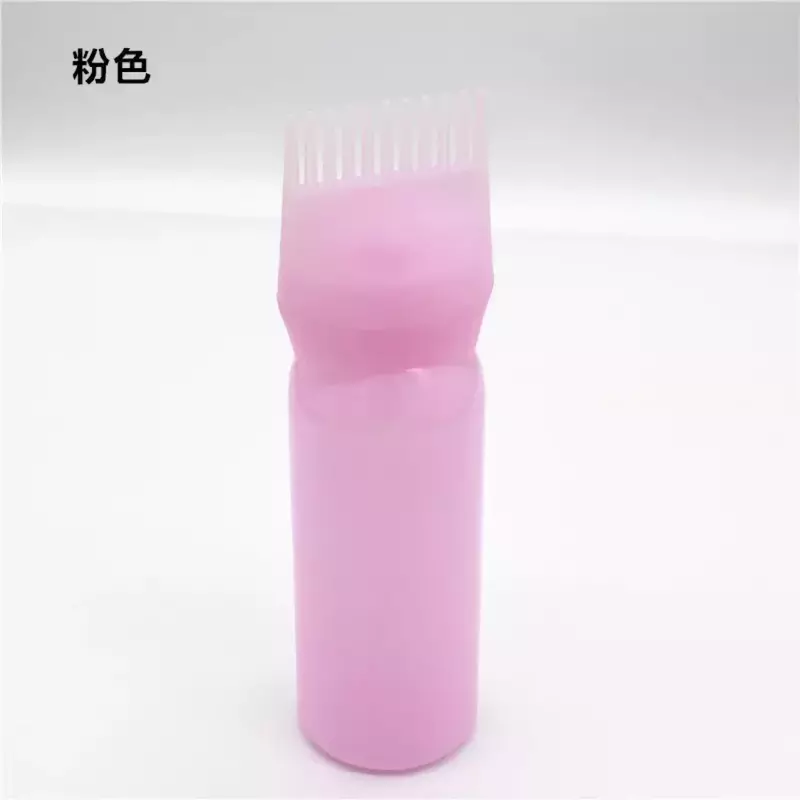 Garrafas de plástico aplicador com dentes engrossado cabelo tintura garrafa limpeza a seco couro cabeludo aplicador botella spray friseur cabeleireiro