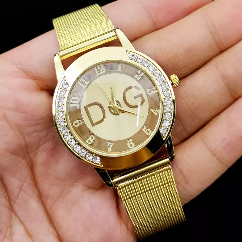Горячая Распродажа 2022, европейские модные часы, женские роскошные брендовые кварцевые часы DQG, женские повседневные часы из нержавеющей стали