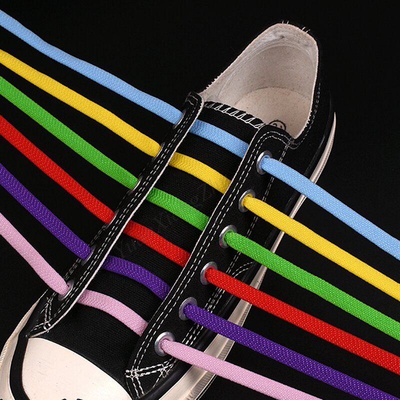 1 paio elastico magnetico 1 secondo lacci delle scarpe di bloccaggio creativo rapido senza cravatta lacci delle scarpe bambini adulto Unisex lacci delle scarpe da ginnastica lacci delle scarpe