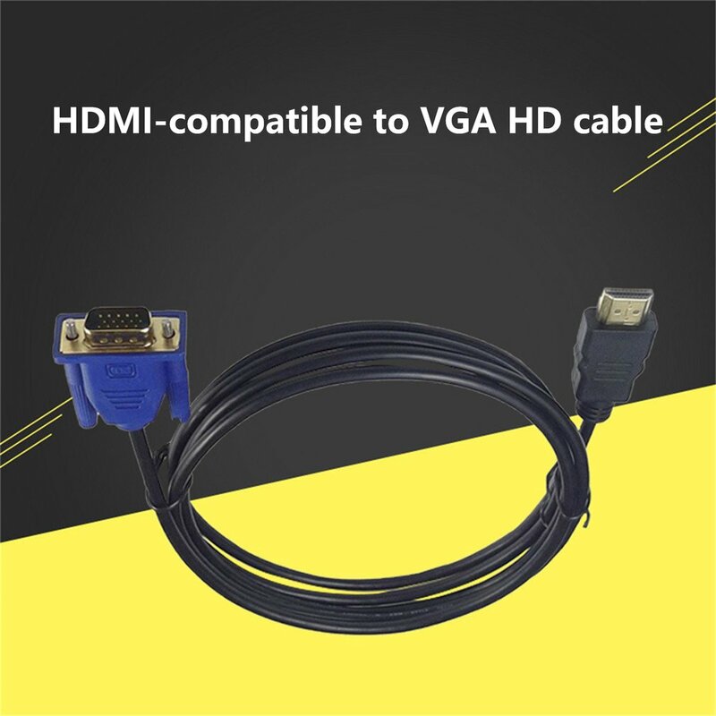 HDMI 호환 케이블, 오디오 어댑터 케이블 포함, VGA HD와 HDMI 호환, 3 m, 10m