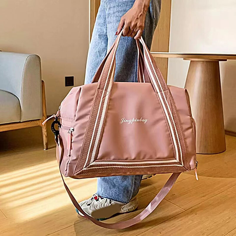 Новинка 2024, дорожная сумка большой емкости, женская сумка для фитнеса, дорожная сумка для багажа, сумка для посадки, независимое хранилище для обуви