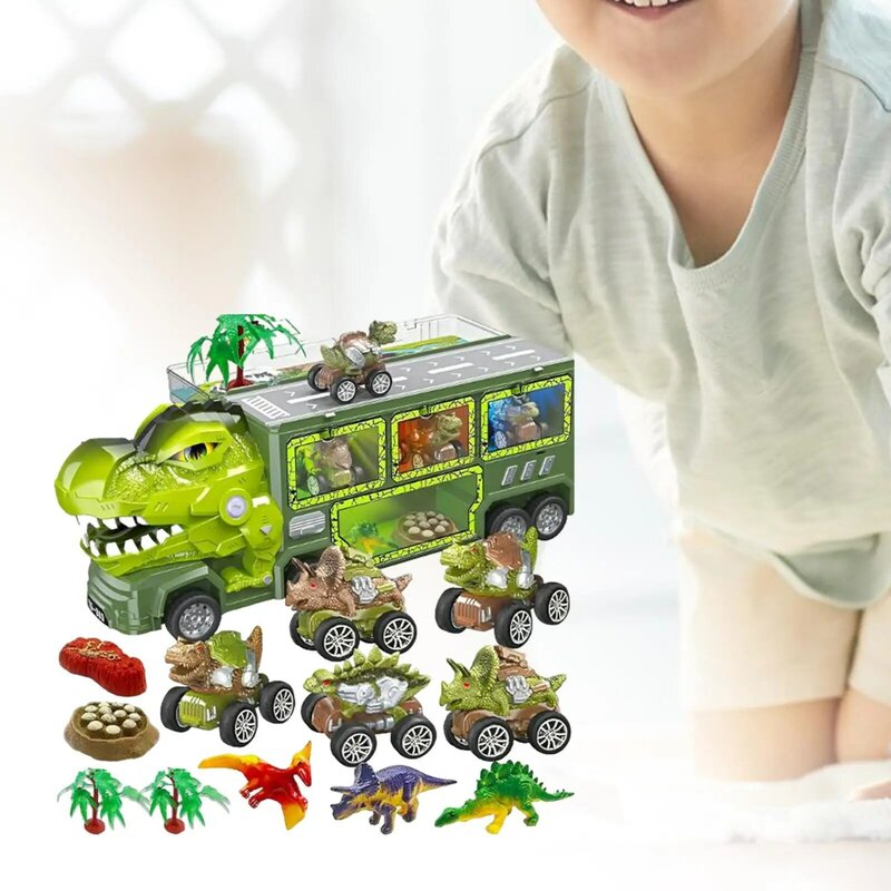 Ensemble de jouets de camion de dinosaure, jeu d'interaction de nouveauté, cadeaux de dinosaure