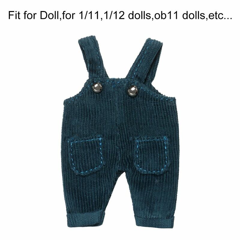 Quality Casual Wears 1/11 1/12 Dolls Kids Toys Clothes Accessories Doll Overalls Casual Pants Fashion Overalls Clothes