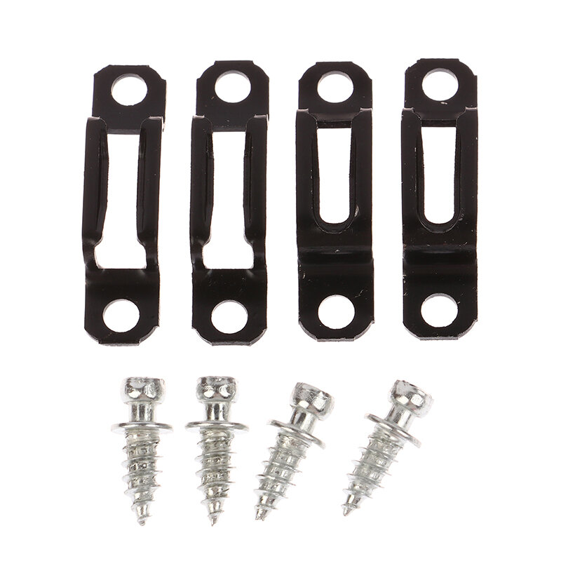10pcs 2 in1 Invisible Wood Cabinet Connector Woodworking Metal Cupboard Hinge Assembly Furniture Bracket Recessed Screw Fastener