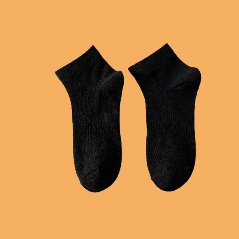 5/10 Paar Mid-Tube Socken Sports ocken Baumwolle vier Jahreszeiten Low-Tube einfarbig lässig schwarz und weiß Boots socken Paar Socken