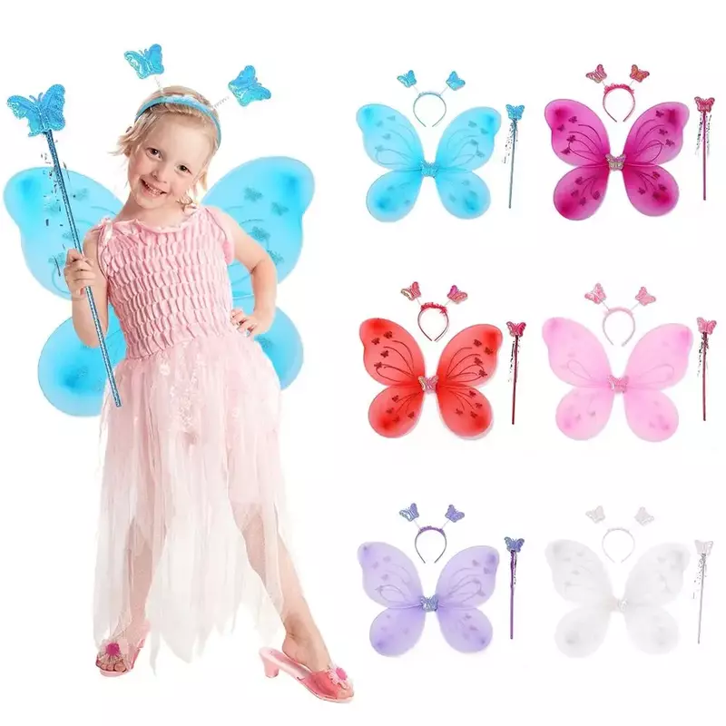 3 шт./комплект, Детский костюм для косплея «бабочка»