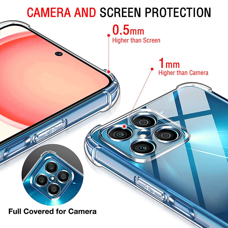 Shockproof Clear Silicone Soft Case For Huawei Honor 70 60 50 Lite SE 30 9X 10X Pro X10 X20 X9 X8 X7 Transparent Back Cover Thin