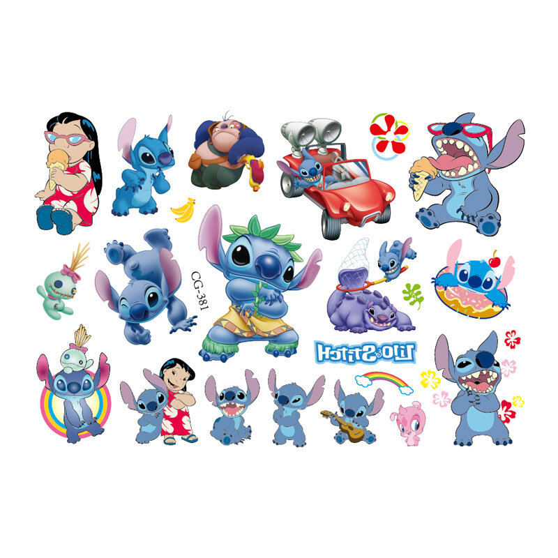 Leuke Steek Disney Tattoo Stickers Kinderen Tijdelijke Nep Tatoeages Plakken Op Gezicht Arm Been Voor Kinderen Meisjes Verjaardag Speelgoed Cadeau