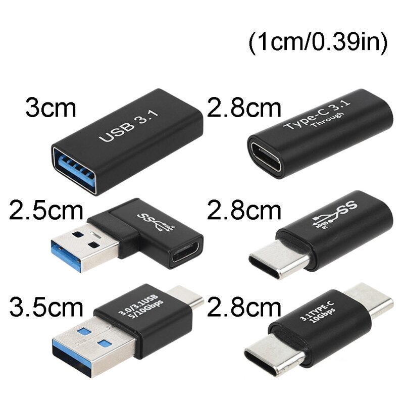 Connecteur convertisseur données USB vers Type mâle femelle, adaptateur mâle femelle
