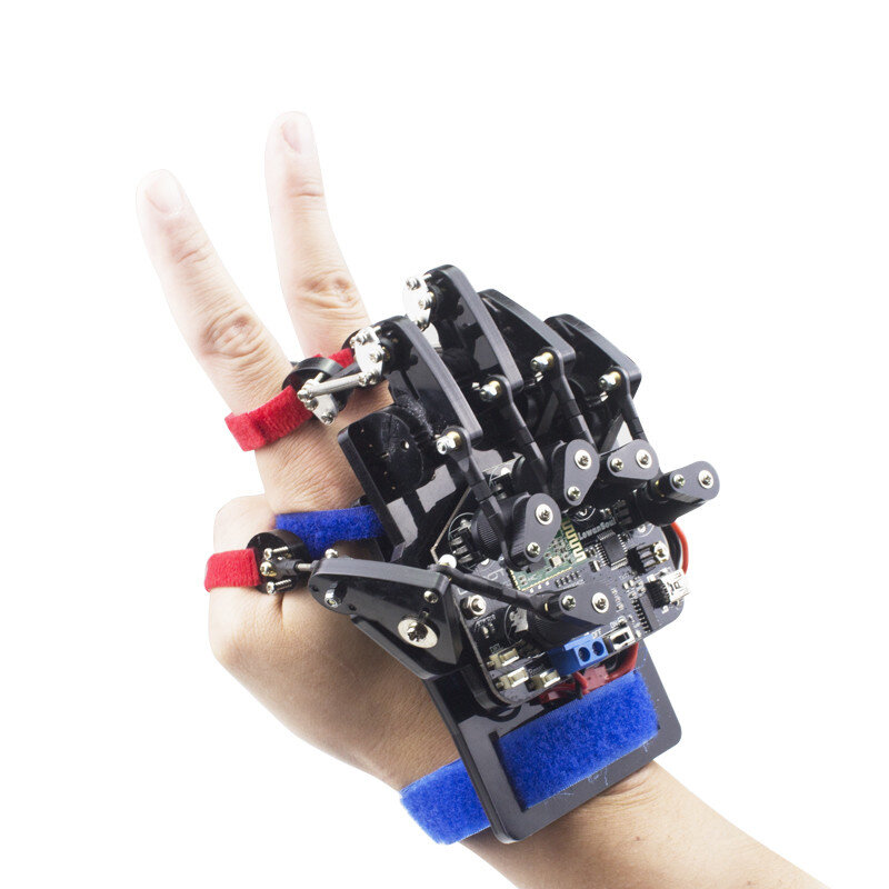Stem-Robot teledirigido manual, guante mecánico portátil, controlador somatosensorial inalámbrico, Robot Educativo DIY para Robot programable