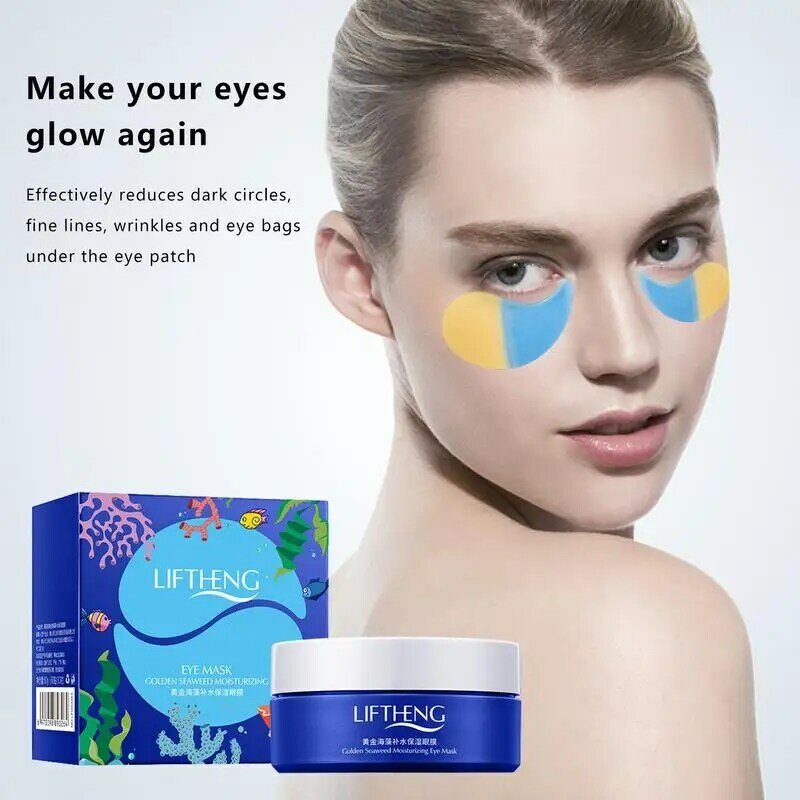Eye Patches Collagen Gel Eye Pads 30 Pairs Hyaluronic Under Eye Patches For Men And Women Moisturizing Collagen Eye Patches For