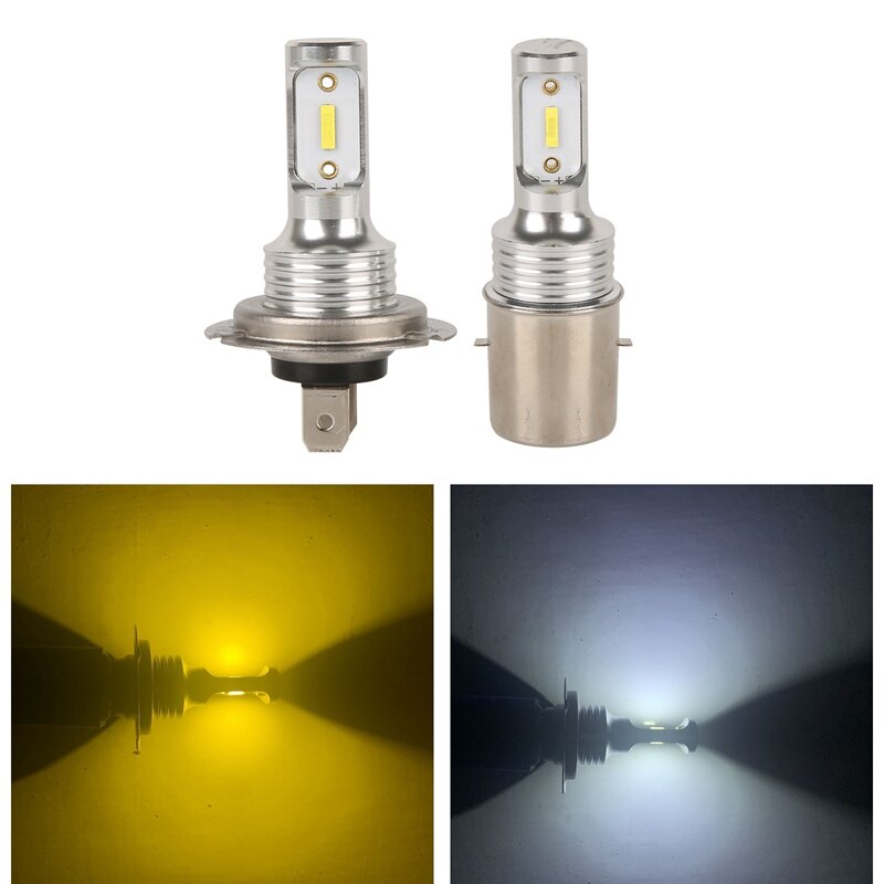 Lâmpadas de farol de carro CSP Mini LED, lâmpadas super brilhantes, nevoeiro, automático, 12V-32V, 800K