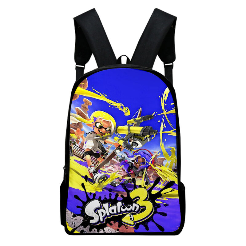 Splatoon 3 Bag 2022 New Game School Bag Adult Kids Bags Unisex Backpack Casual Style Daypack